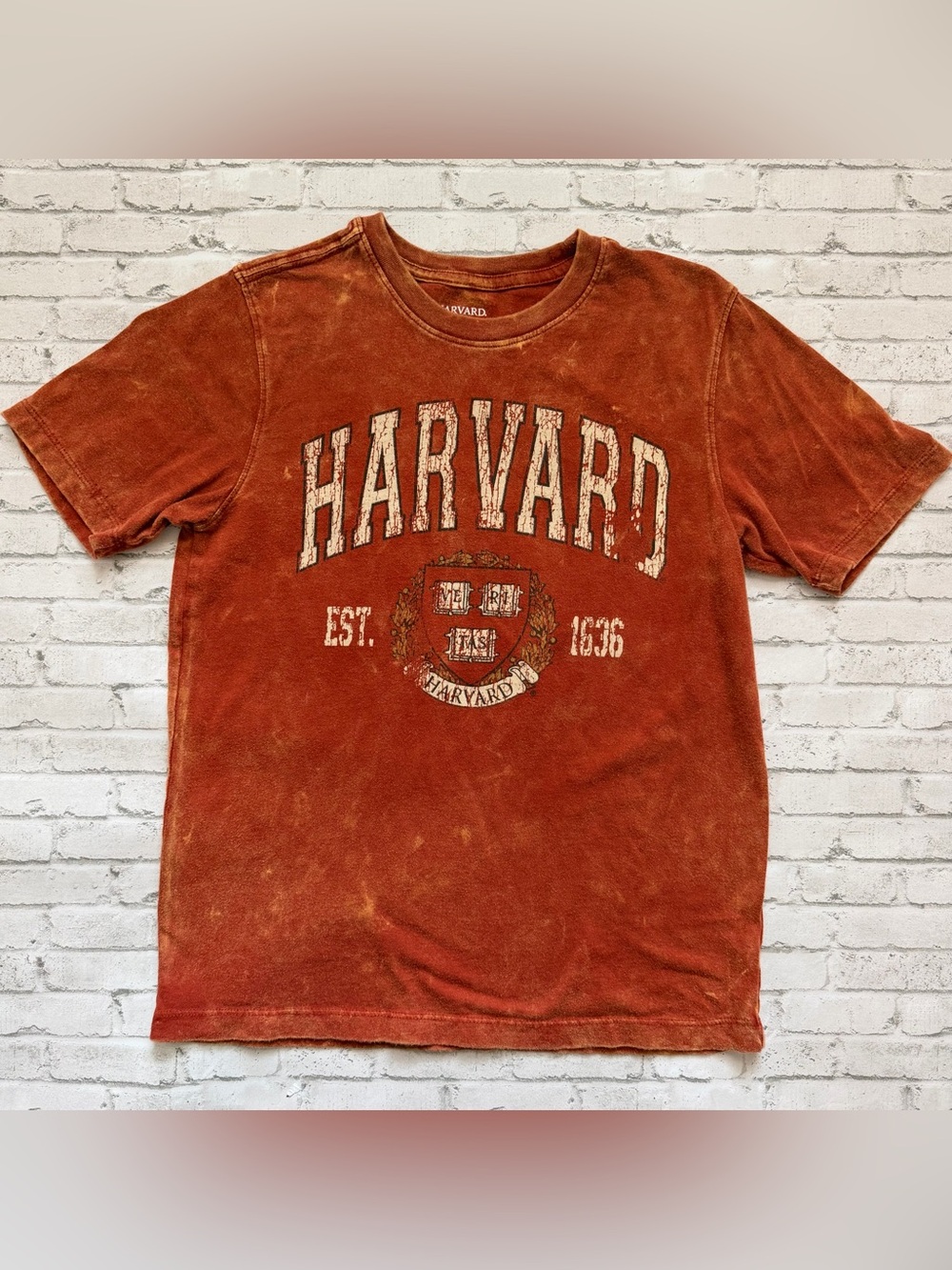 Harvard Kids Short Sleeve Tee in Rust